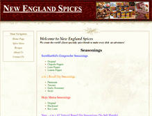Tablet Screenshot of newenglandspices.com